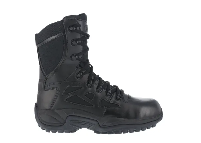 Reebok Men's Rapid Response 8" Stealth Boot With Side Zipper