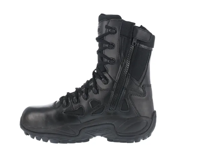 Reebok Men's Rapid Response 8" Stealth Boot With Side Zipper