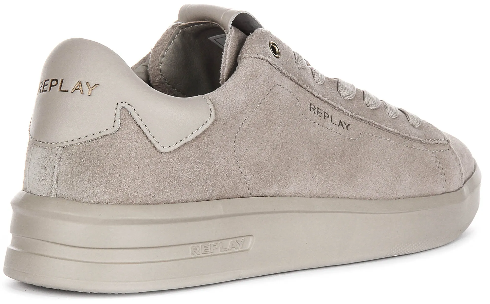 Replay University Suede In Beige For Men