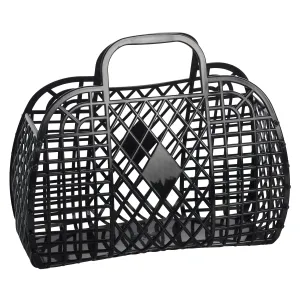 Retro Basket Jelly Bag in Black by Sun Jellies