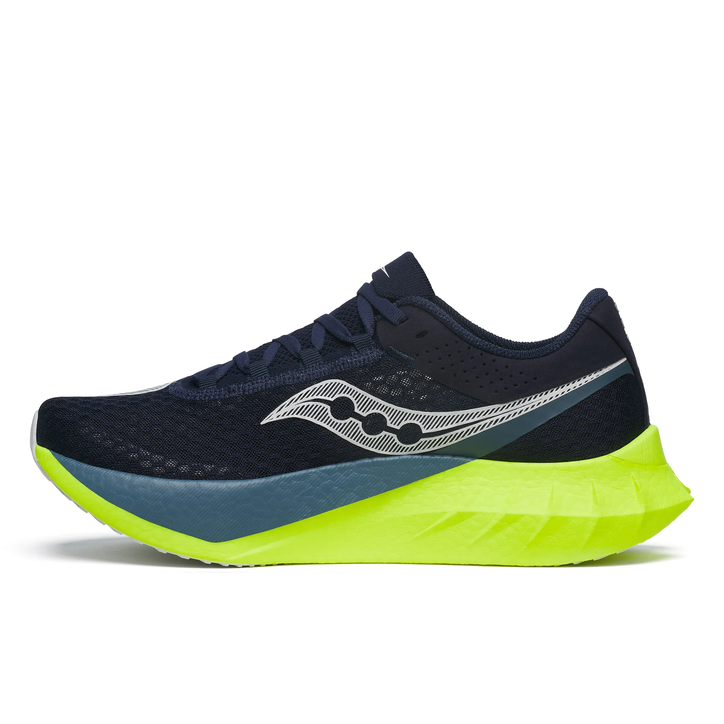 Saucony Men's Endorphin Pro 4 Running Shoes Navy / Citron