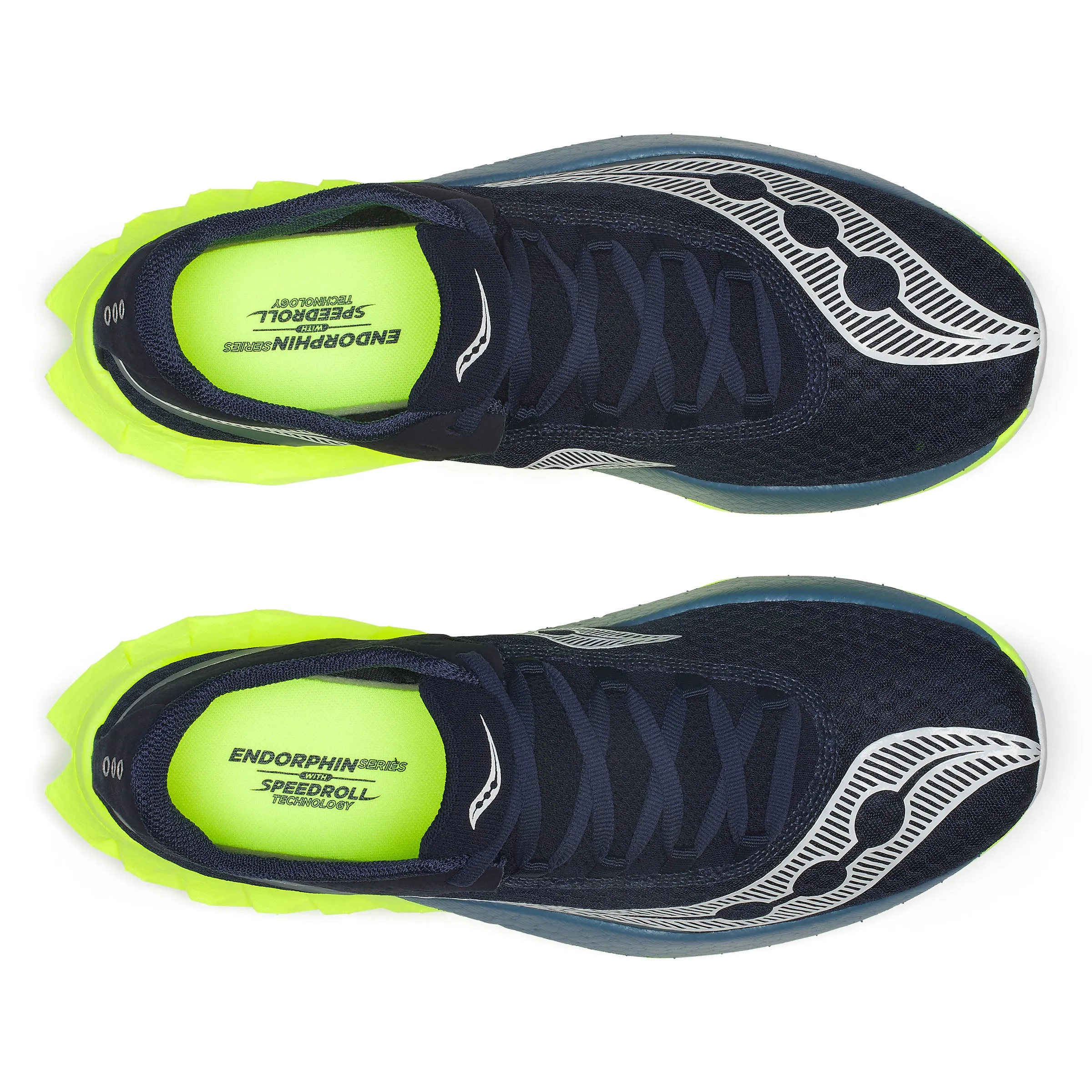 Saucony Men's Endorphin Pro 4 Running Shoes Navy / Citron