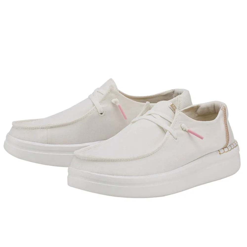 Scarpe Donna HEY DUDE linea Wendy Rise Colore Spark White