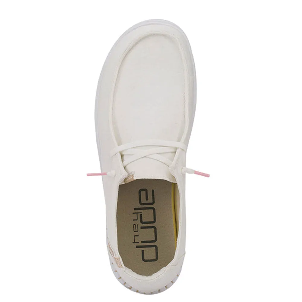 Scarpe Donna HEY DUDE linea Wendy Rise Colore Spark White