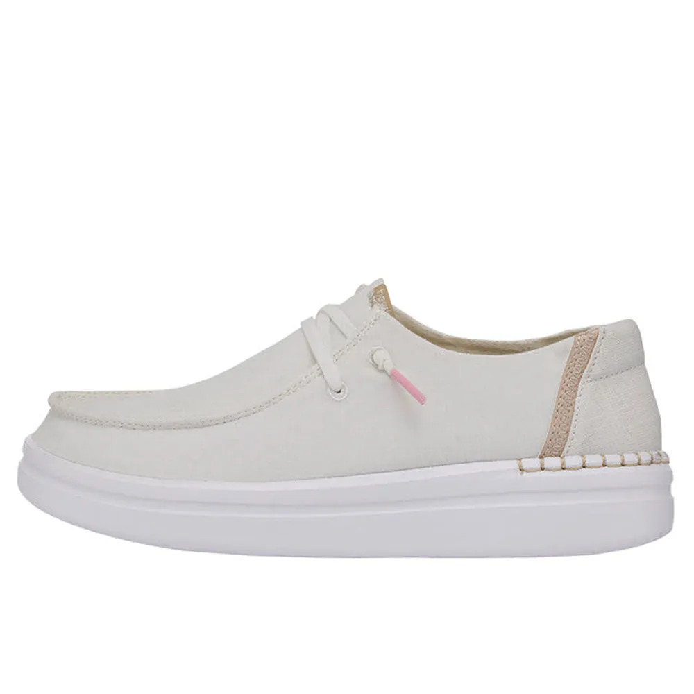 Scarpe Donna HEY DUDE linea Wendy Rise Colore Spark White