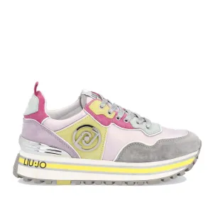 Scarpe Donna LIU JO Sneakers Platform in Nylon e Suede Multicolor