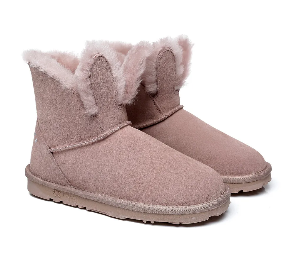 Sheepskin Bunny Boots Women Lopunny