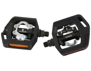 Shimano PD-T421 Dual-Sided Combination Pedals Flat and SPD Cleat Mount   Cleats