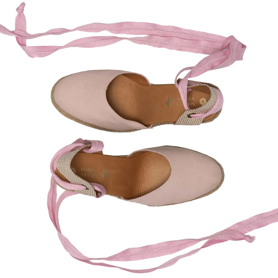 Silvia Cobos Flicker Wedge Espadrille Pink