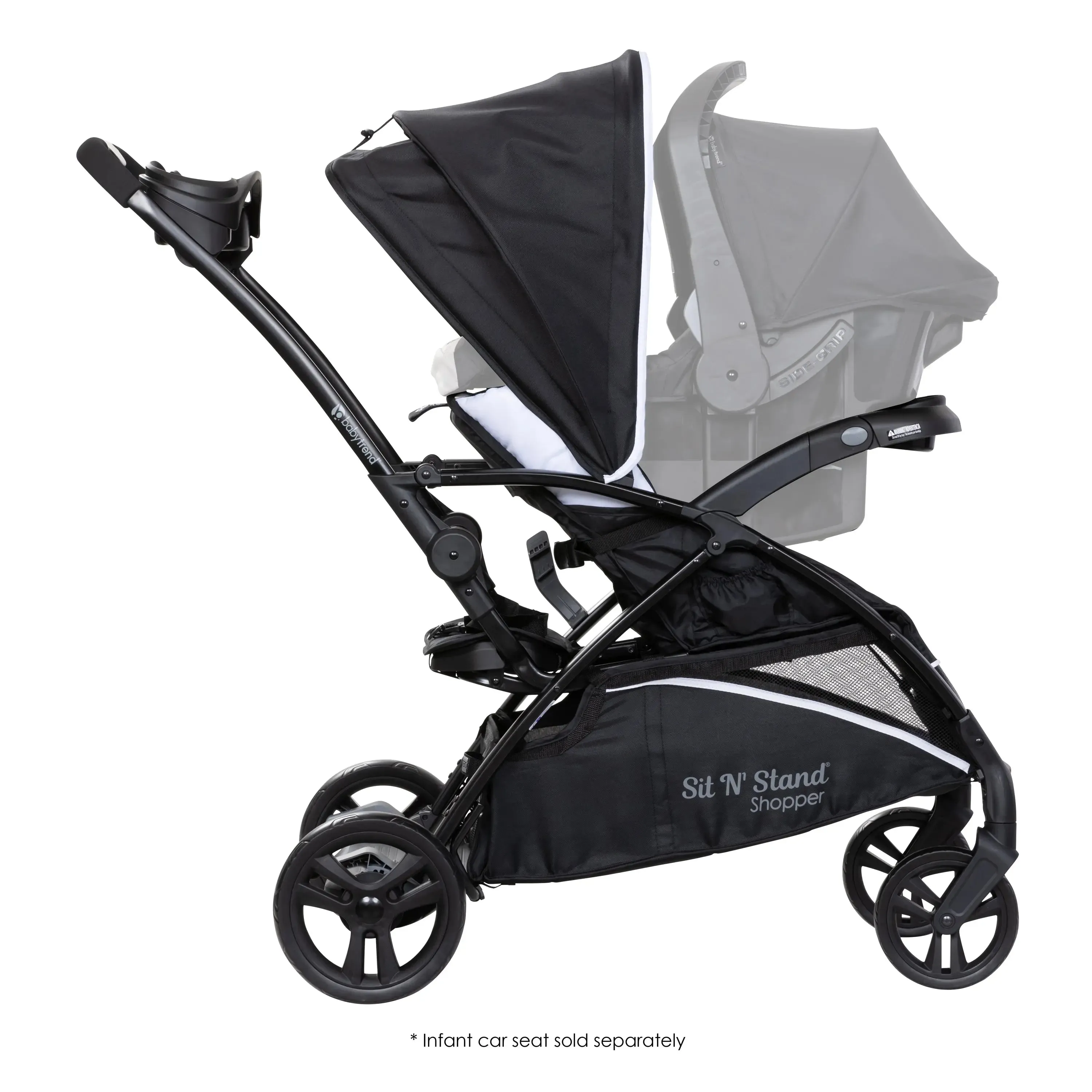 Sit N Stand® 5-in-1 Shopper Stroller - Modern Khaki (VM Innovations Exclusive)