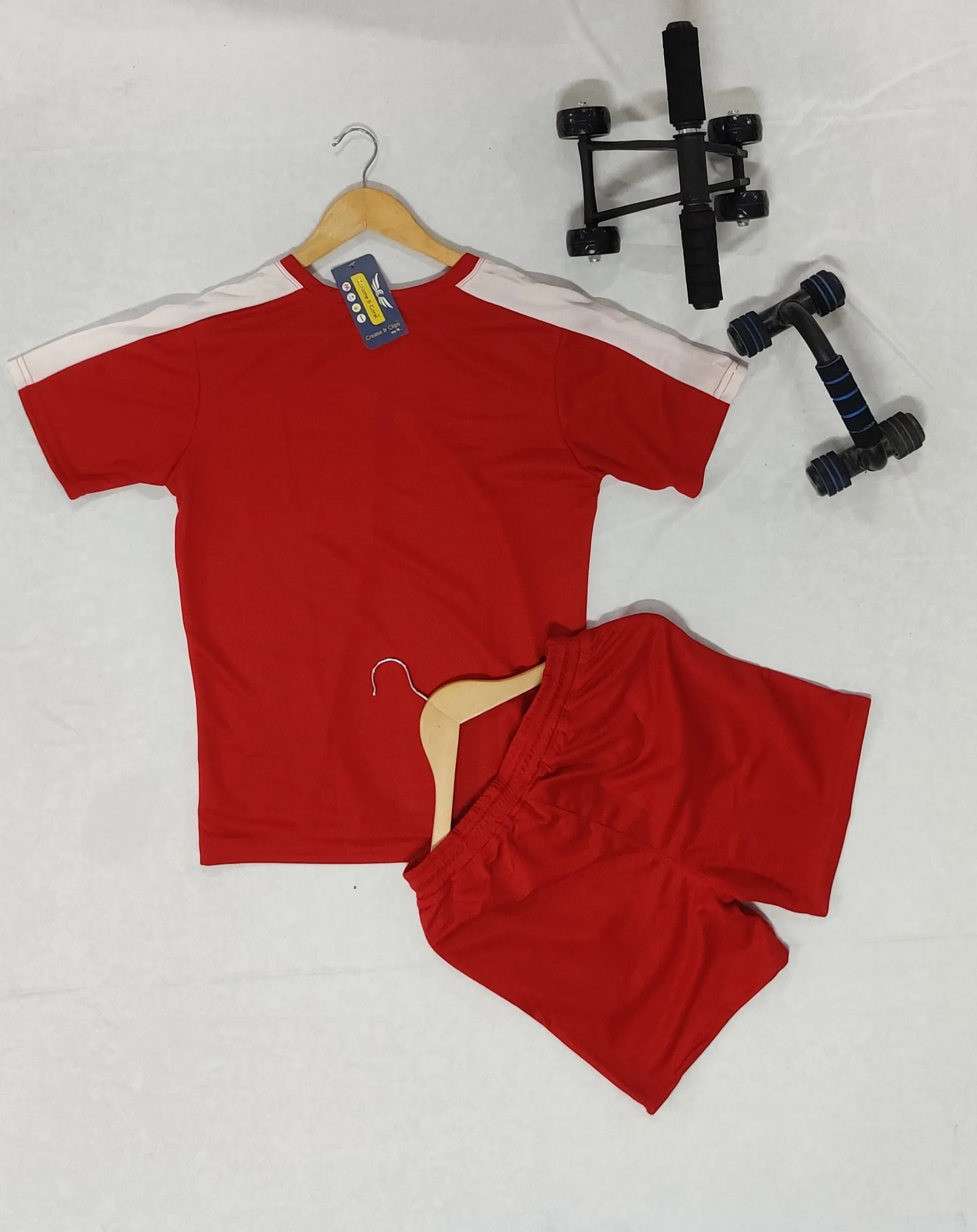 Solid Men Red Coord-Set 1