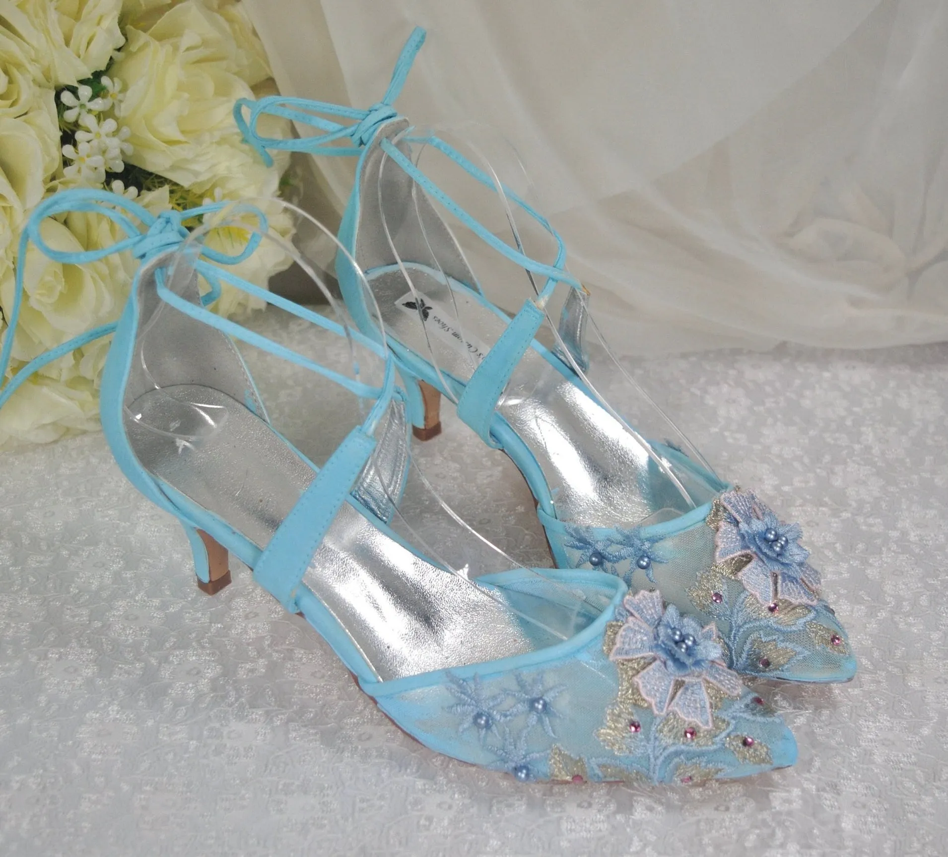 'Something Blue' Wedding Shoes- UK5/US7.5