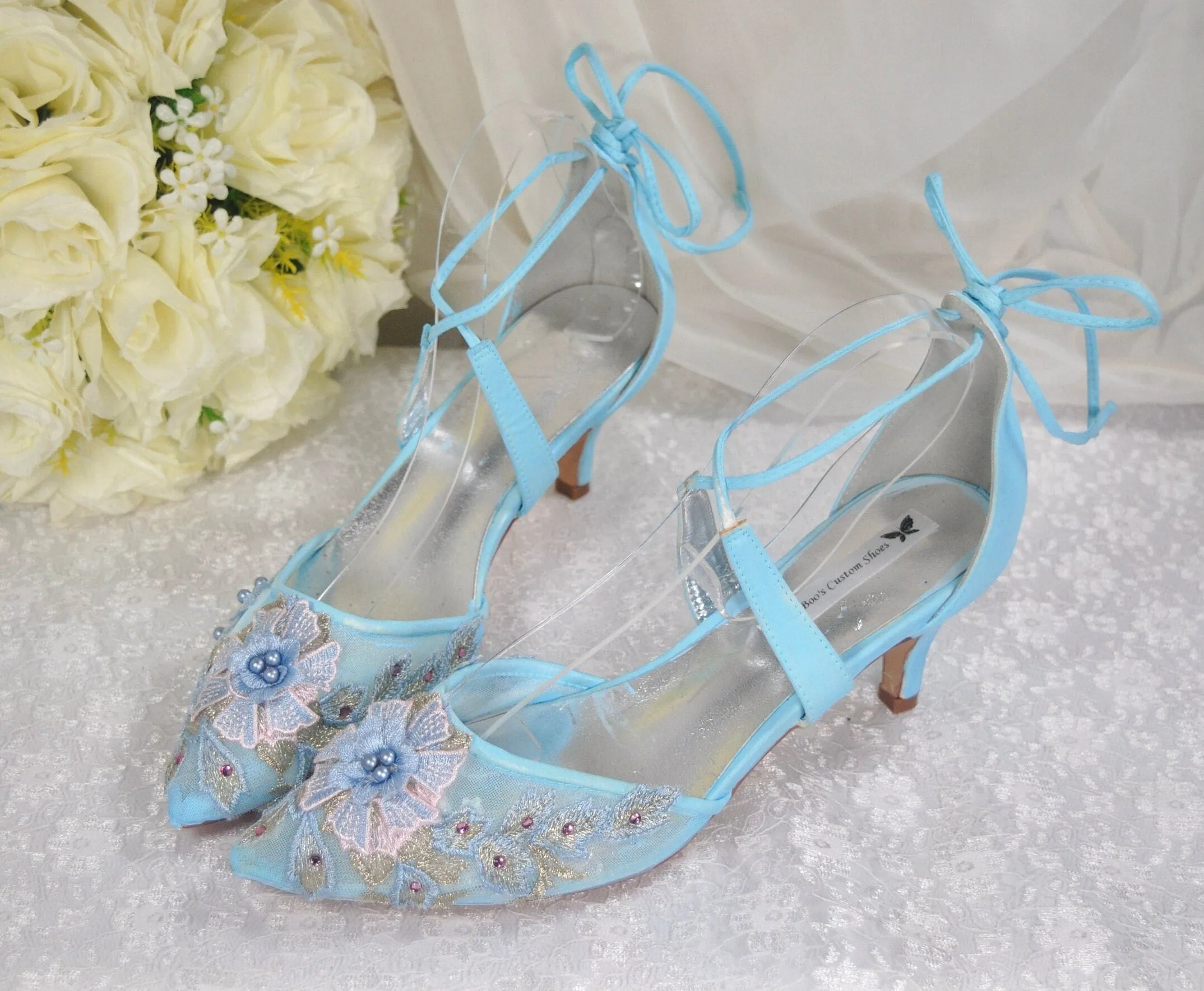 'Something Blue' Wedding Shoes- UK5/US7.5