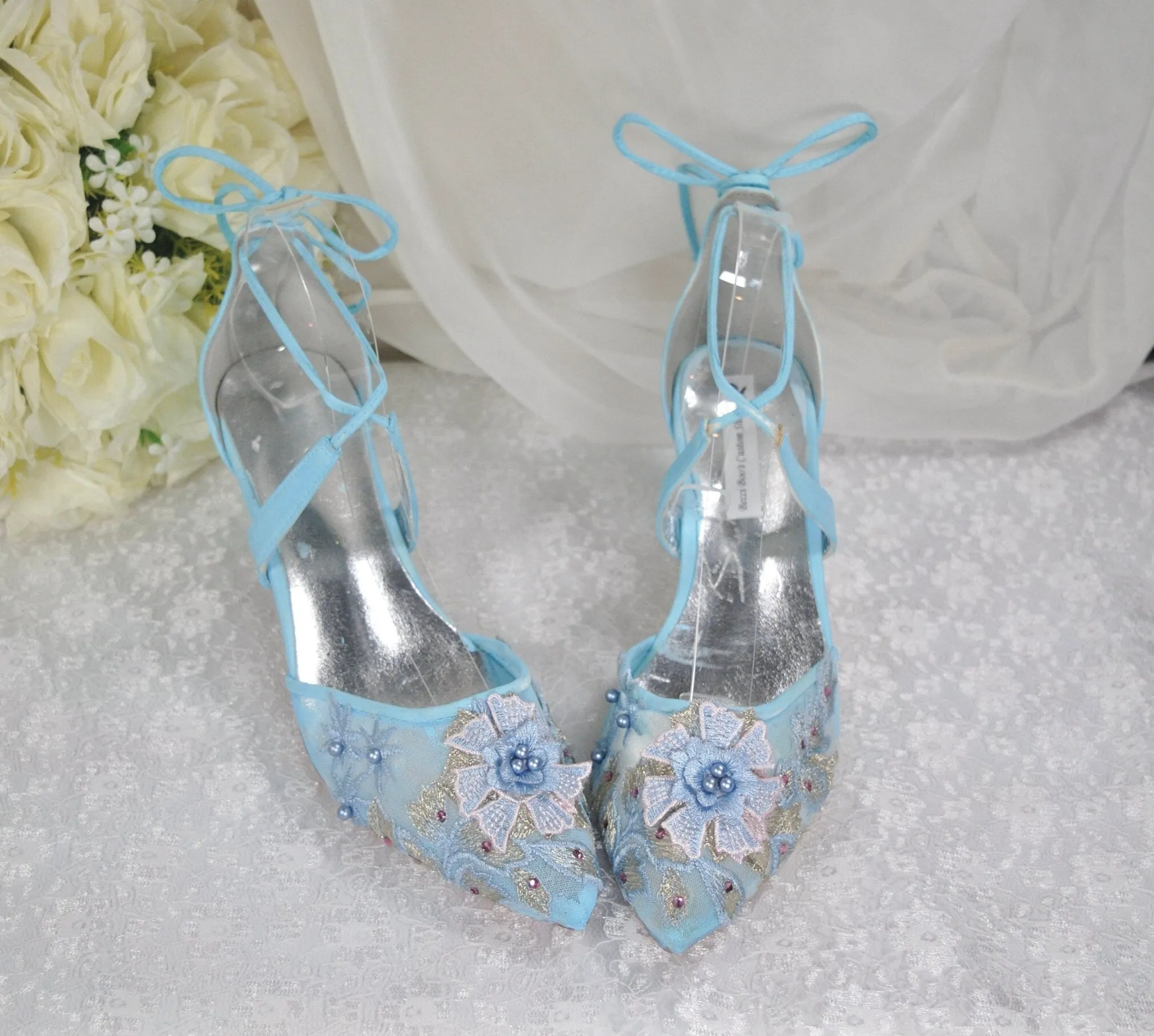 'Something Blue' Wedding Shoes- UK5/US7.5