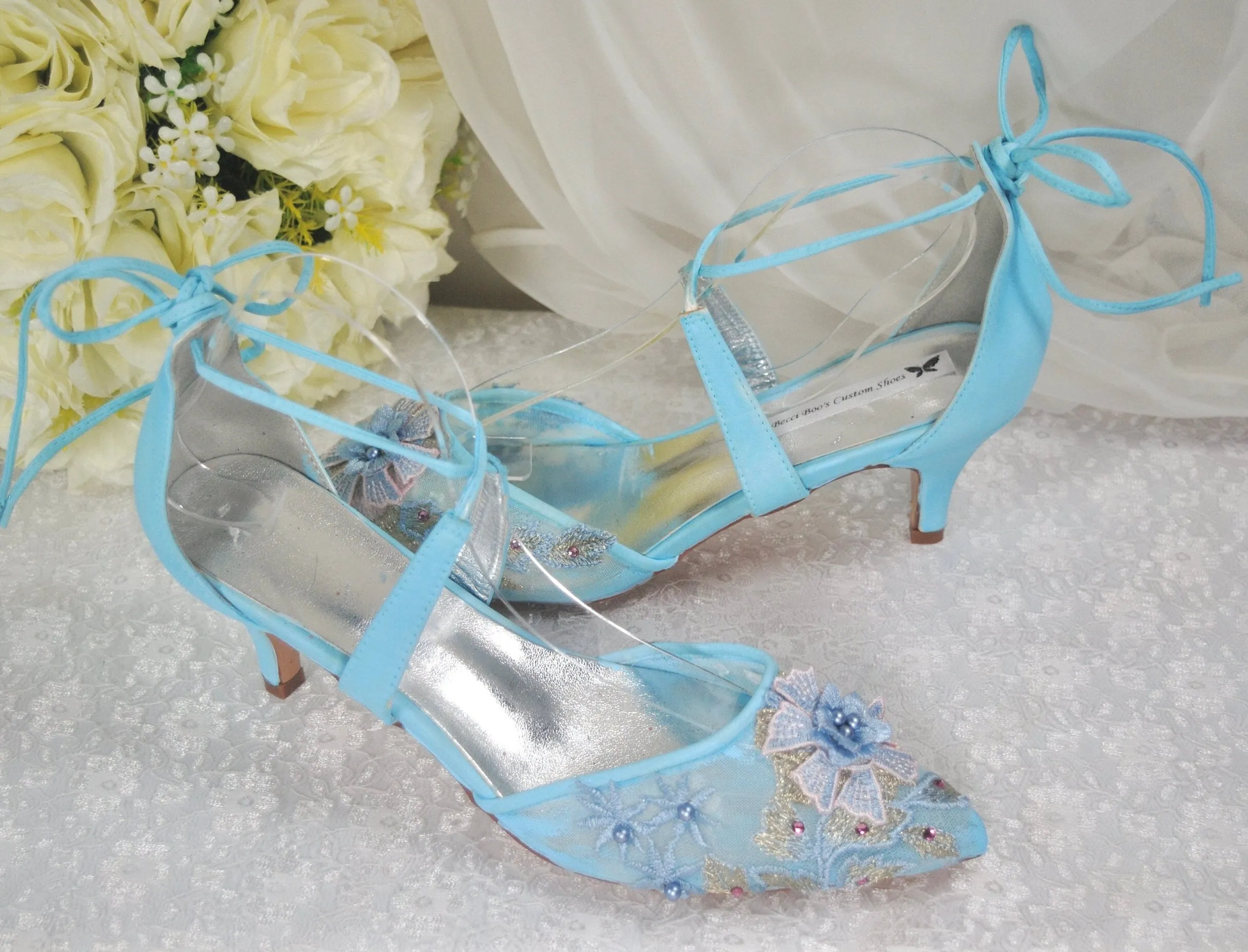 'Something Blue' Wedding Shoes- UK5/US7.5