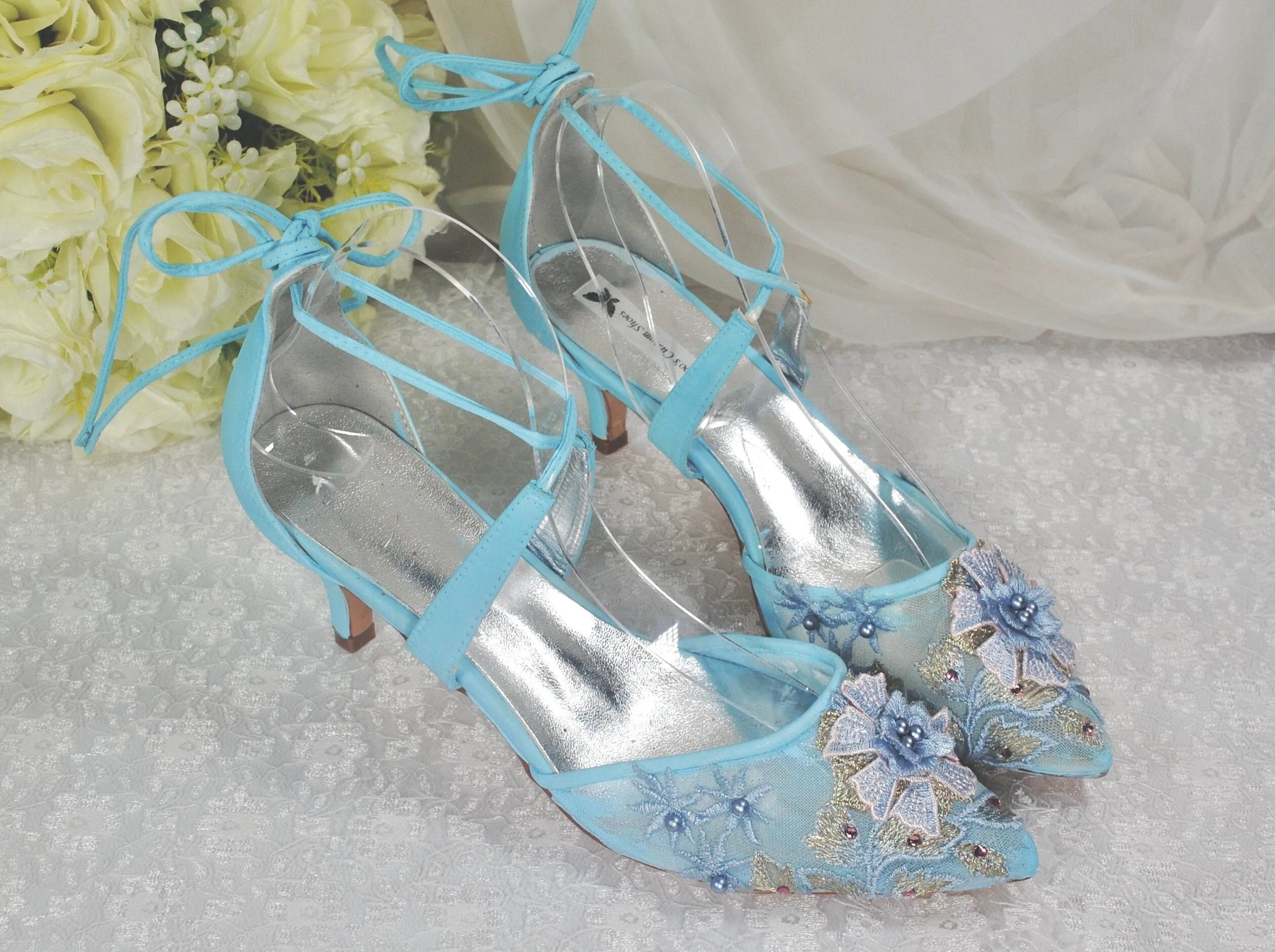 'Something Blue' Wedding Shoes- UK5/US7.5