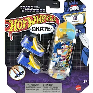 Soundwave Transformers Hot Wheels Skate Fingerboard and Shoes