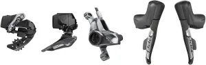 SRAM RED eTap AXS Electronic Road Groupset - 2x, 12-Speed, HRD Brake/Shift Levers, Post Mount Disc, Front/Rear Derailleurs, 6-Bolt, B1