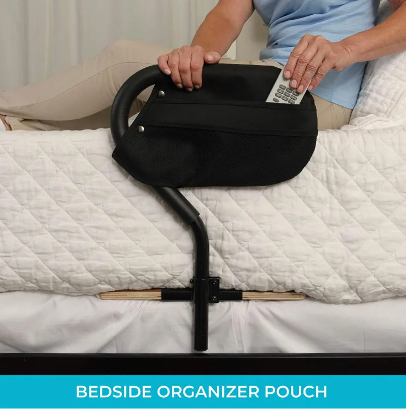 Stander Bed Cane tander BedCane, Adult Bed Rail and Support Handle, Adjustable Elderly Stand Assist with Organizer Pouch