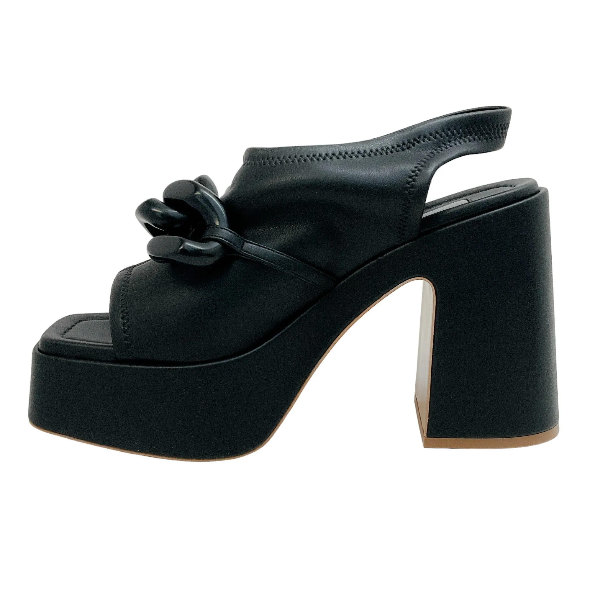 Stella McCartney Black Skyla Stretch Platform Sandals