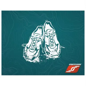 Sticker Trail Run Shoes White