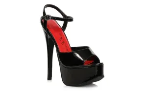 Stiletto Sandal Black 6.5in