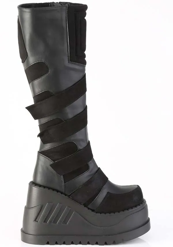 STOMP-228 [Black] | PLATFORM BOOTS [PREORDER]