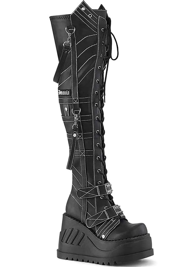 Stomp-310 [Black] | PLATFORM BOOTS [PREORDER]