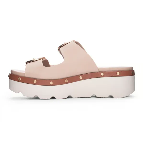 Surfs Up Beige Platform Sandal