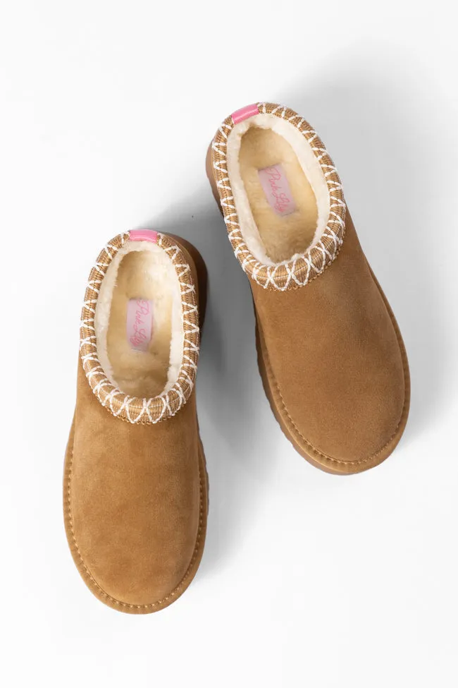 Sydney Chestnut Platform Slipper