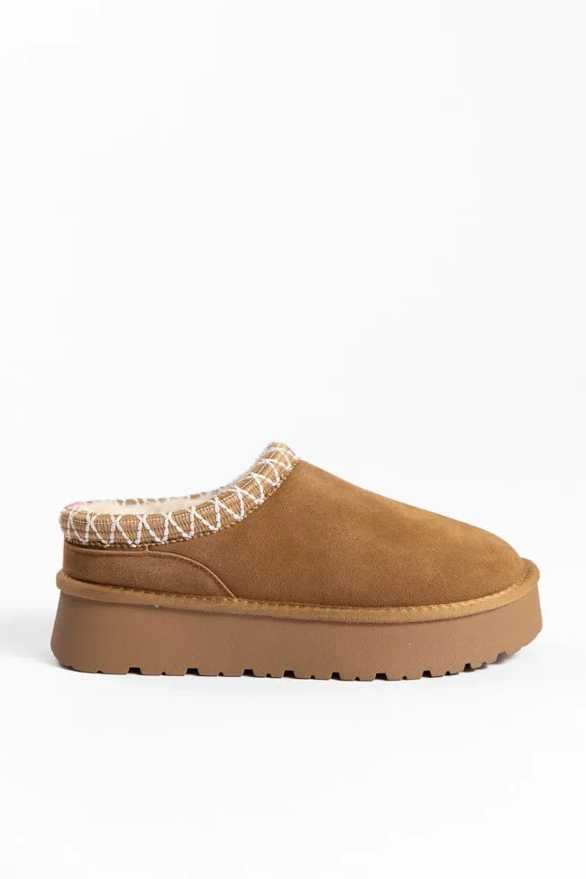 Sydney Chestnut Platform Slipper