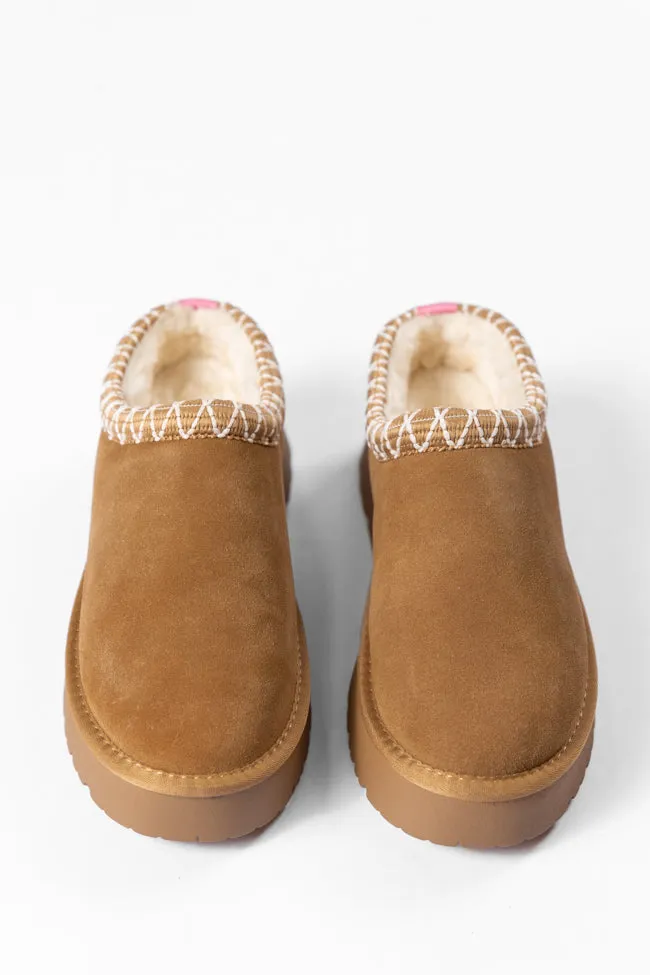 Sydney Chestnut Platform Slipper