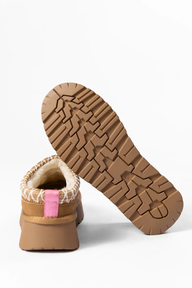 Sydney Chestnut Platform Slipper