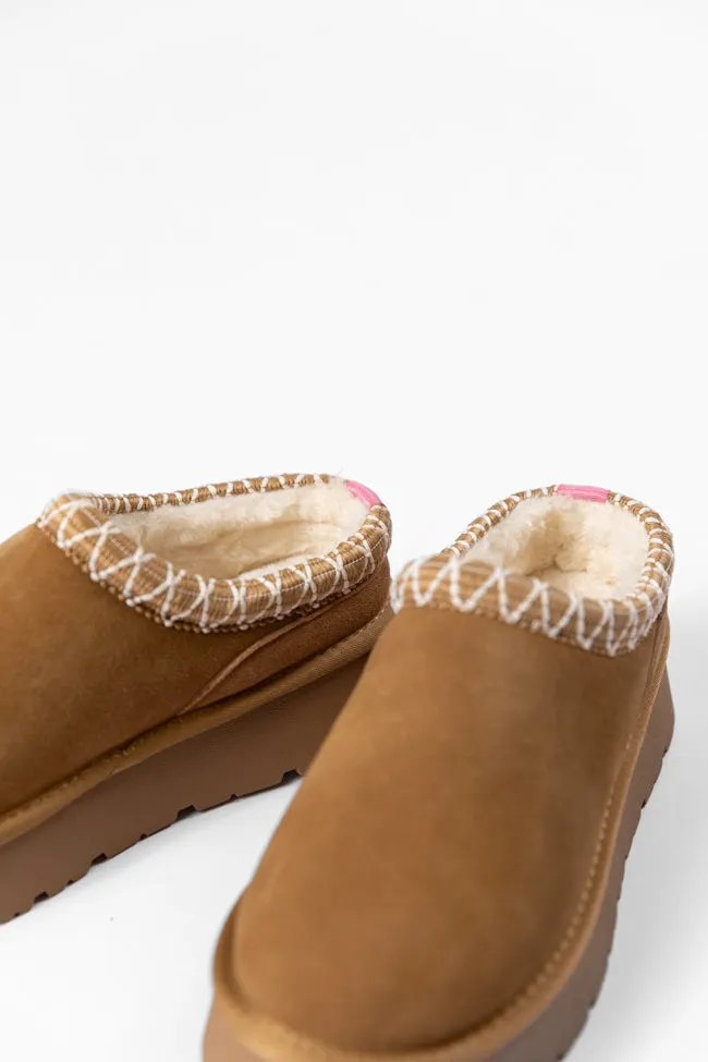 Sydney Chestnut Platform Slipper