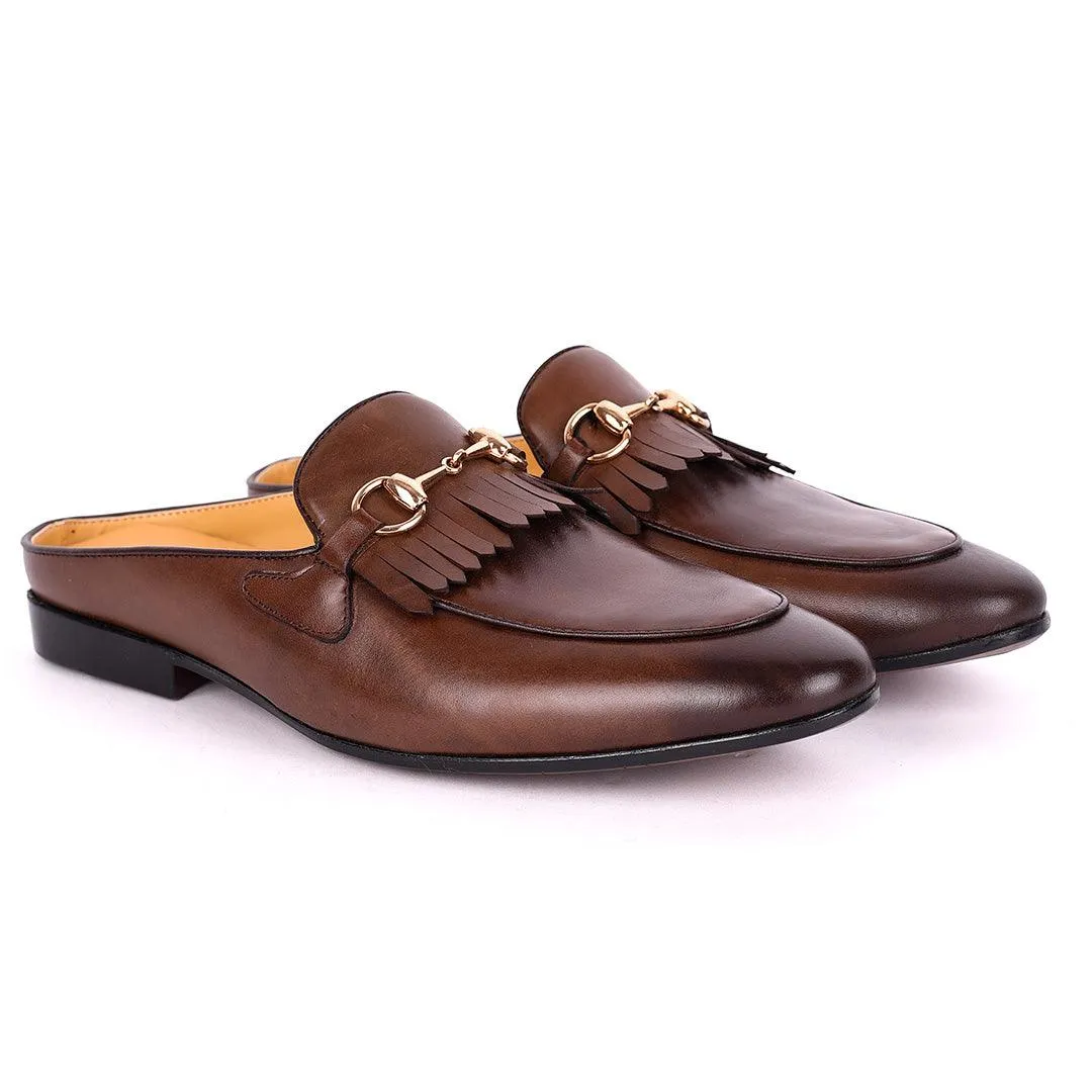 Terry Taylors Lashes Brown Leather Half Shoe