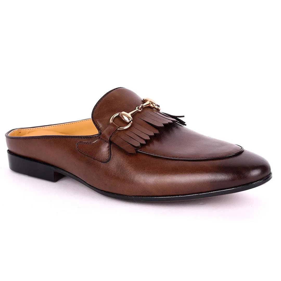 Terry Taylors Lashes Brown Leather Half Shoe