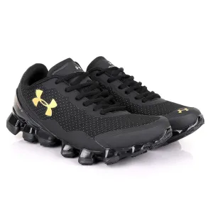 Under Armour Scorpio 3 Black with Gold Crest Sneaker