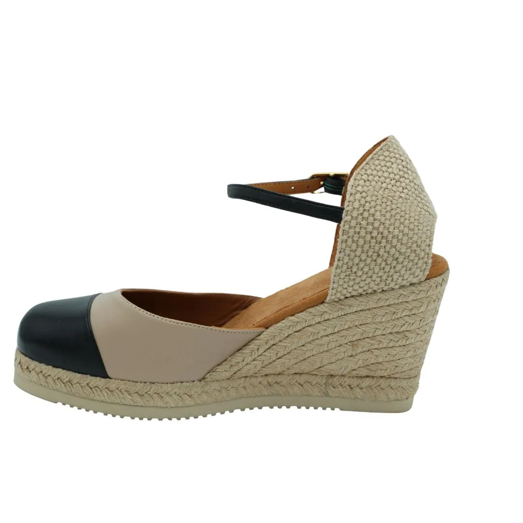 UNISA  Camel and Black Espadrille CAVA