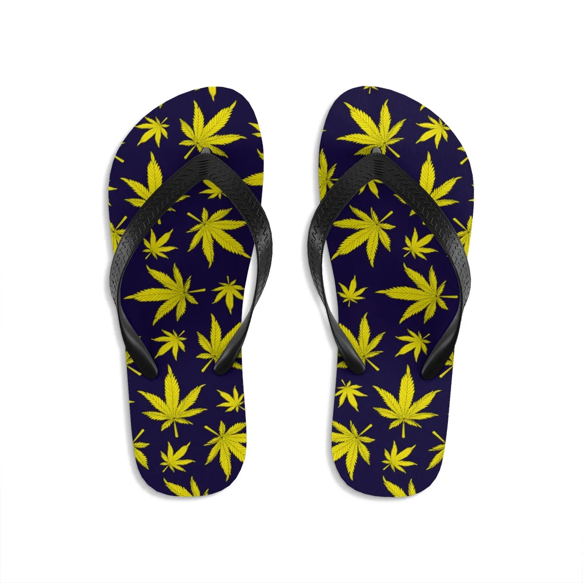 Unisex Flip-Flops cannabis flowers