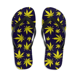 Unisex Flip-Flops cannabis flowers