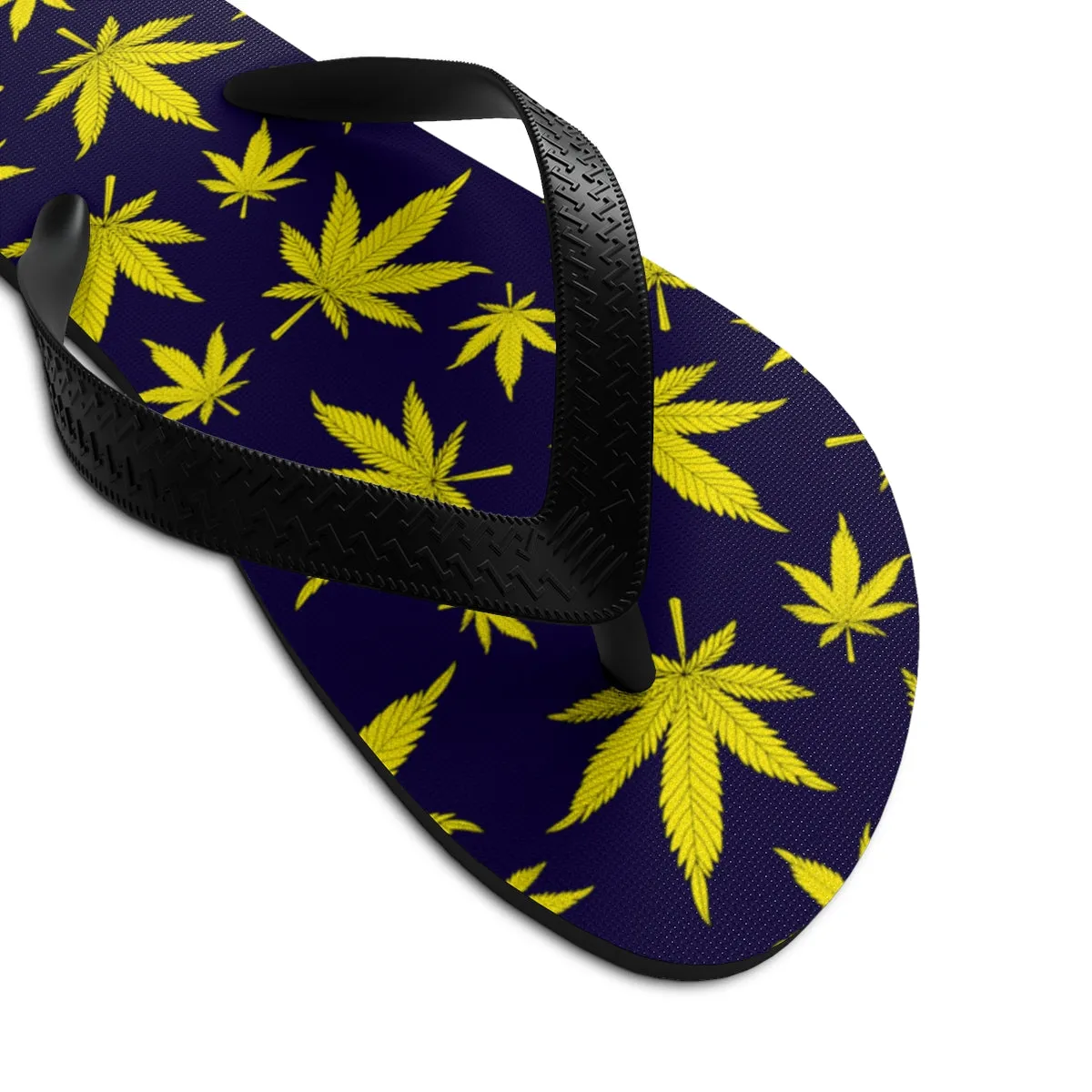 Unisex Flip-Flops cannabis flowers