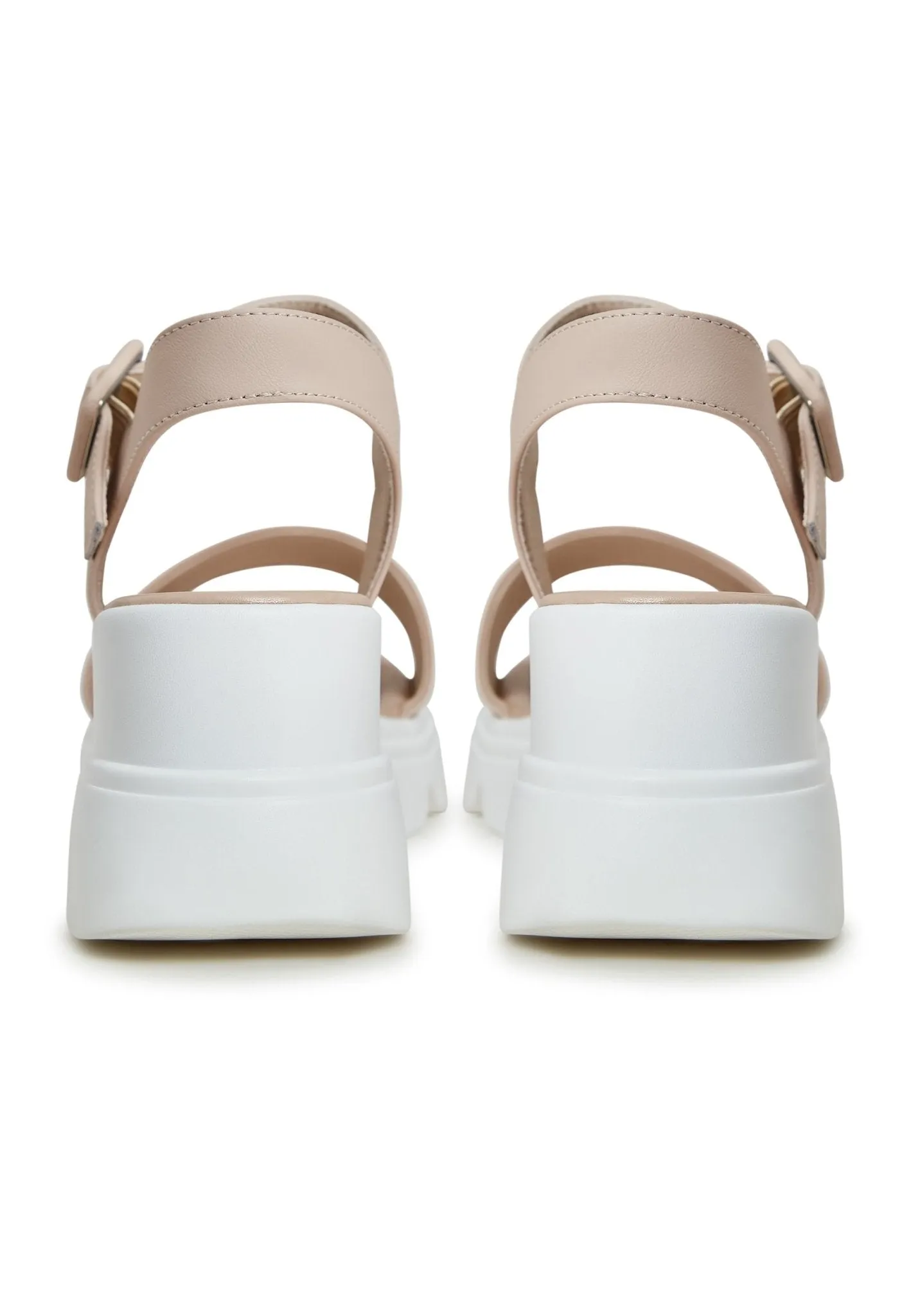 Urban Leather Platform Sandals