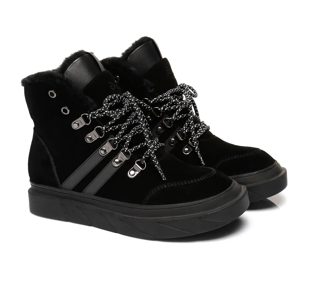 Urban UGG® UGG Boots Women Sheepskin Wool Lace Up Vicki