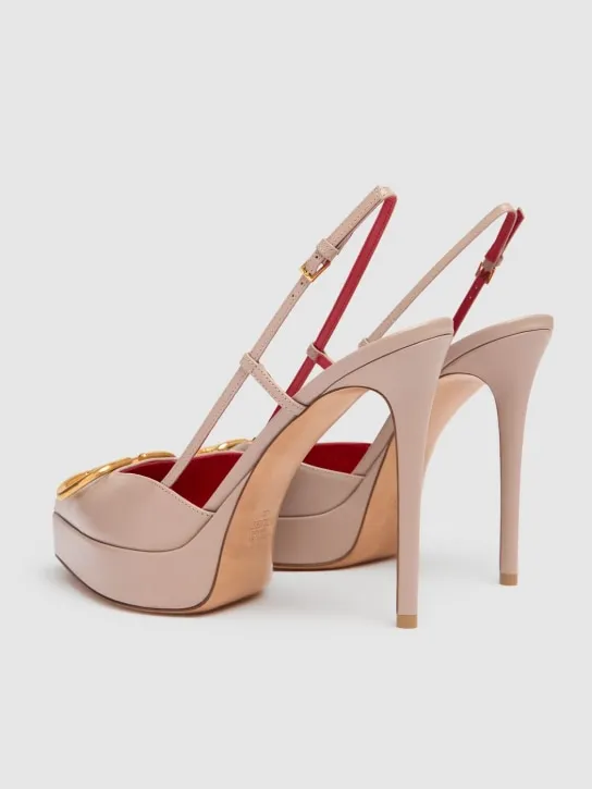 Valentino Garavani   120mm Vlogo leather pumps 