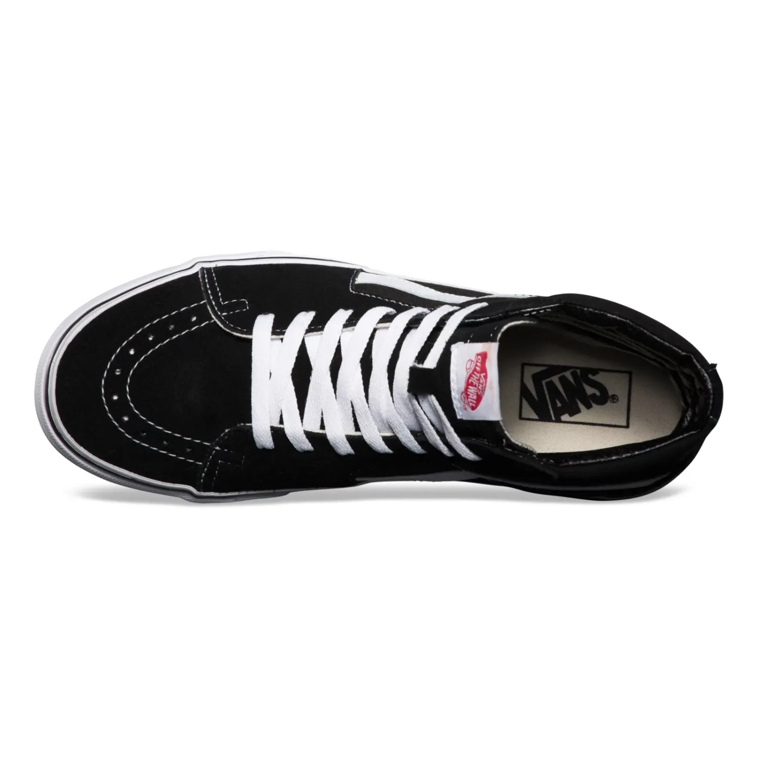 Vans Sk8-Hi Black/Black/White - Men's Skate Shoes