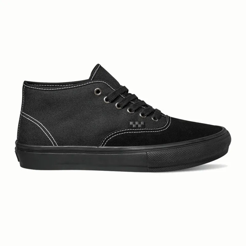 Vans Skate Authentic Mid Skateboard Shoe - Blackout