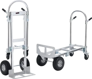 Vevor Aluminum Folding Hand Truck 2-in-1 Design Dolly Cart 1000 Lbs Capacity New