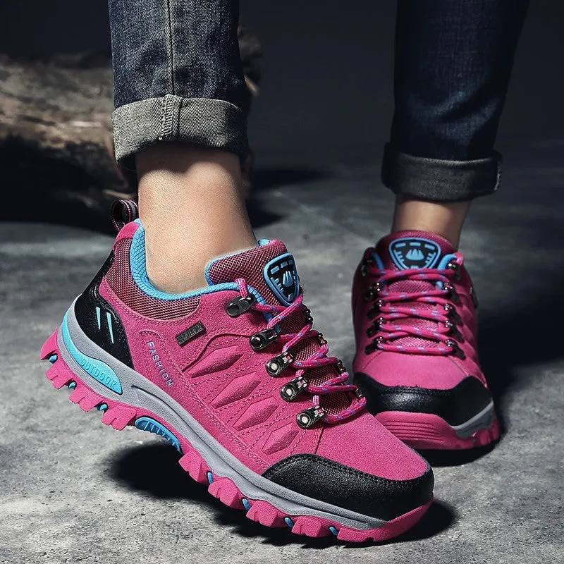 Women' outdoor sporty anti-skid breathable stable hiking sneakers