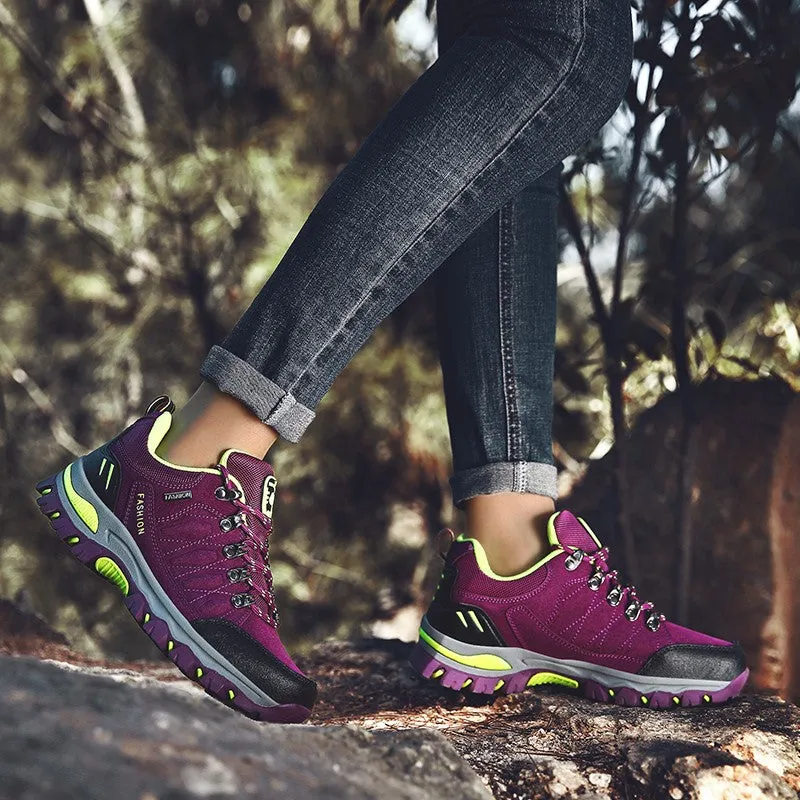 Women' outdoor sporty anti-skid breathable stable hiking sneakers