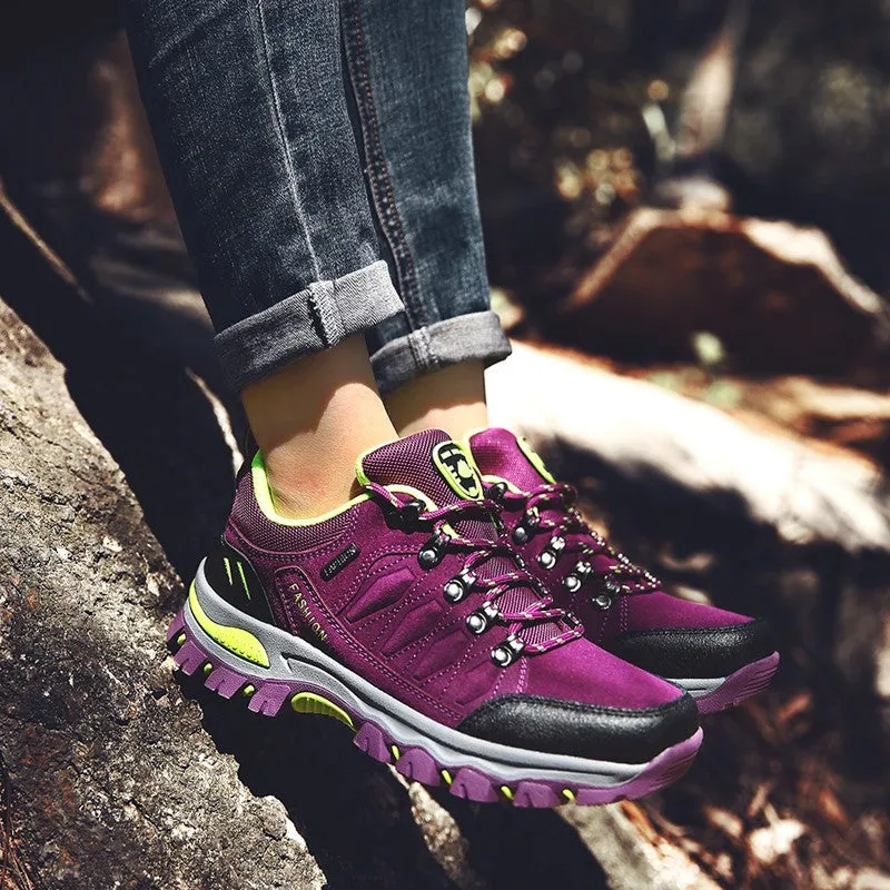 Women' outdoor sporty anti-skid breathable stable hiking sneakers